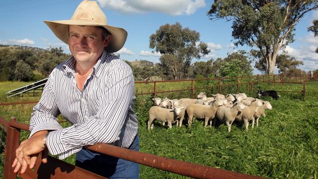Tim Woods at his Wellington property 'Mount Nanima'.