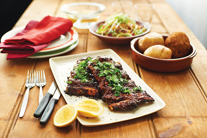 Sticky Pork Ribs with Zoosh BBQ Basting