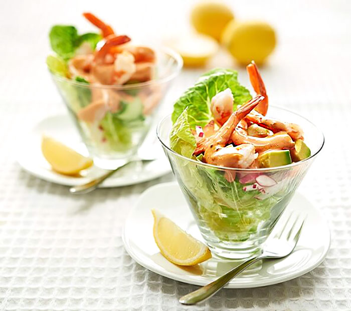 Seafood Cups for Easter with Zoosh dressing from Bega