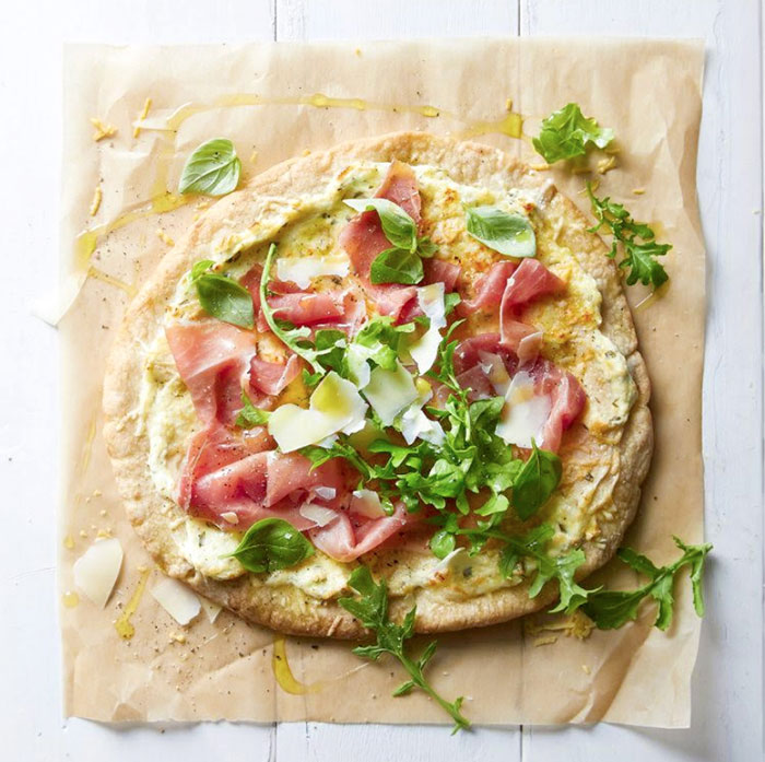 Cream Cheese, Prosciutto and Rocket Pizza - Bega Foodservice