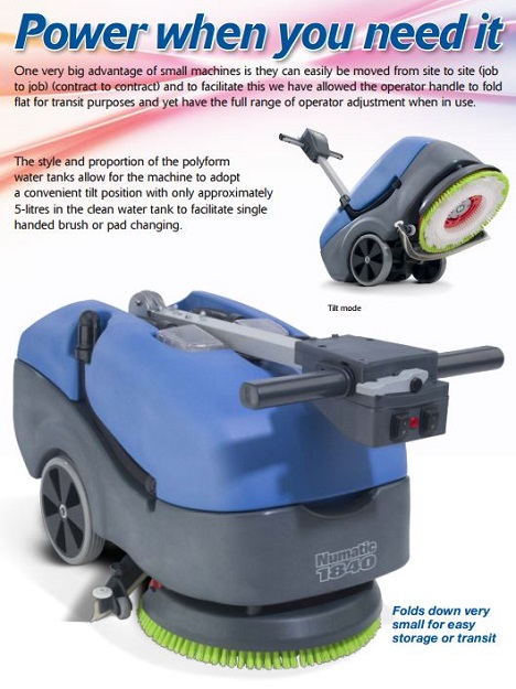 Edco tt1840 floor scrubber