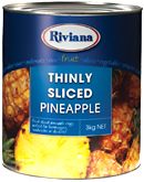 Riviana Thinly Sliced Pineapple 3kg