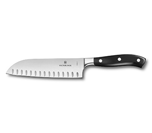 Victorinox Grand Maître Forged Santoku Knife, fluted edge