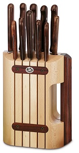 Rosewood Cutlery Block, 11 pieces