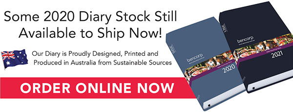 2021 Restaurant Diary In Stock and 10% Off! Bencorp