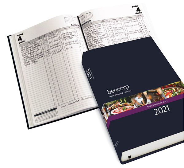 Bencorp Covid Compliant Restaurant Bookings Diary