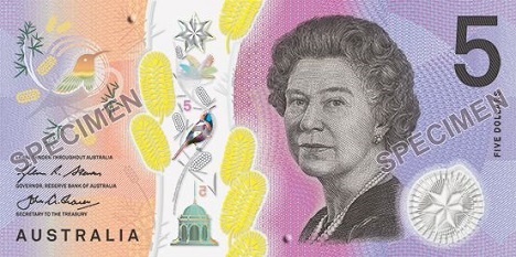 Five dollar note front