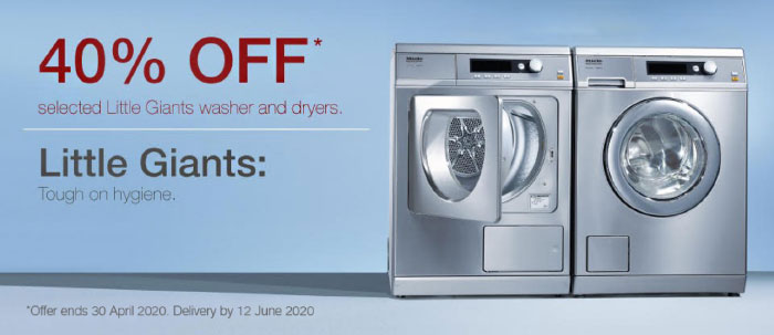 Miele Little Giants - 40% off selected Washing Machines and Tumble Dryers